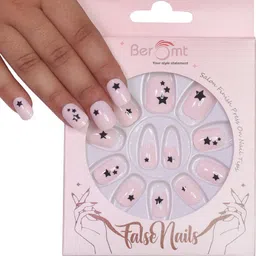 BEROMT Girls 12 Pcs Long-Lasting Salon Finish Press On Nails - Shade 89-40