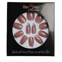 BEROMT Salon Finish Premium Glossy Press-On False Nail Tips Kit - Shade 395-image-51