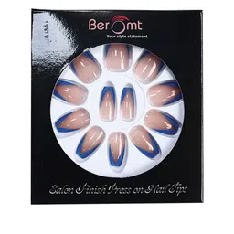 BEROMT 12 Pcs Long-Lasting Reusable Lightweight Salon Finish Press on Nail Tips- Shade 234-23