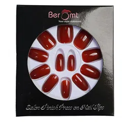 BEROMT Salon Finish Premium Glossy Press-On False Nail Tips Kit - Shade 371-image-54