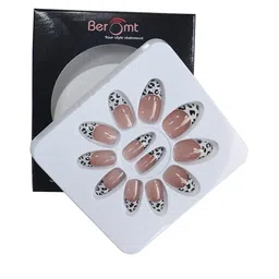 BEROMT 12 Pcs Long-Lasting Reusable Lightweight Salon Finish Press on Nail Tips- Shade 241-image-89