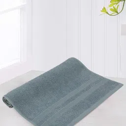 LUSH & BEYOND Blue Self-designed 500 GSM Cotton Hand Towel-picture-18