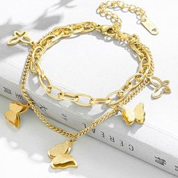 MYKI Cubic Zirconia Gold-Plated Wraparound Bracelet-25