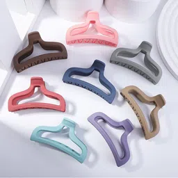 Krelin Women Set Of 10 Non Slip Matte Claw Clips-22