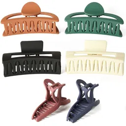 Krelin Women Set Of 6 Plastic Claw Clips-32