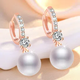 MYKI Rose-Gold-Plated Contemporary Hoop Earrings-image-28