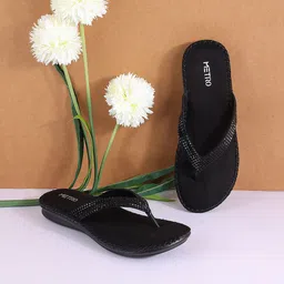 Metro Embellished Open Toe Flats-21