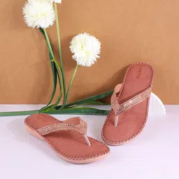 Metro Embellished Open Toe Flats-image-56