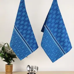 Jamio Firati 2-Pcs Blue Printed Pure Cotton Kitchen Towels-image-91
