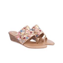 Stylestry Women Embroidered Wedge Sandals-image-35