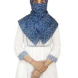 SWITCHON Printed Cotton Face Scarf-image-1