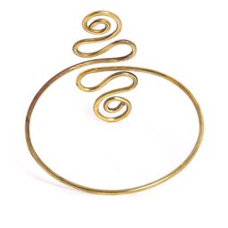 EL REGALO Women Gold-Toned Tribal Gold-Plated Wraparound Armlet-image-27
