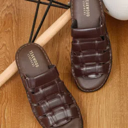 Teakwood Leathers Men Leather Comfort Sandals-picture-34