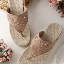 Koburg Blossom Embellished Open Toe Flats-picture-38