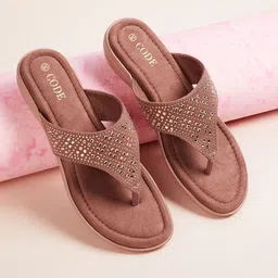 CODE by Lifestyle Women Embellished Open Toe Flats-56