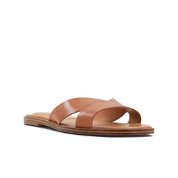 ALDO Strappy Leather Open Toe Flats-5