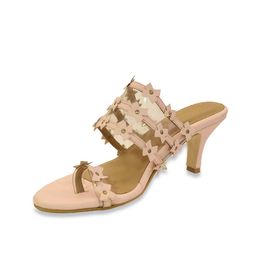 yellowsoles Pink Embellished Stiletto Heels-15