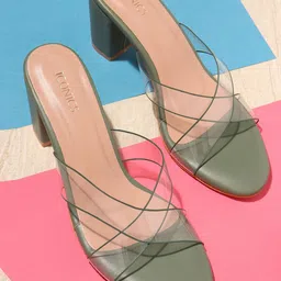 ICONICS Women Textured Party Open Toes Block Heels-56