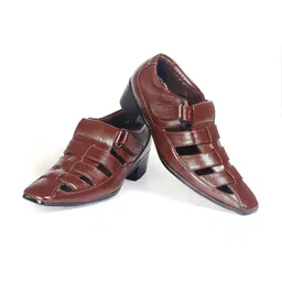 Bxxy Men Ethnic PU Elevator Fisherman Sandals-92