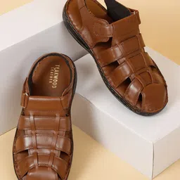 Teakwood Leathers Men Leather Fisherman Sandals-picture-30