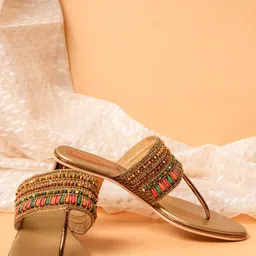 Indifeet Women Embellished Block Heel Sandals-picture-23