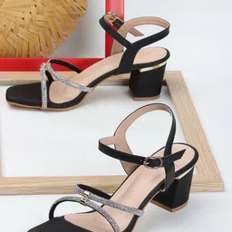 Carlton London Textured Party Block Sandals-picture-48