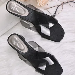 Jove Cross Strap Open Toe Block Heels-3