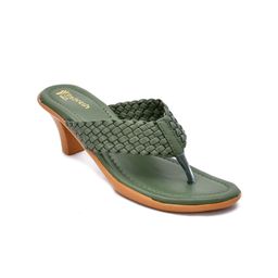 Padvesh Textured Open Toe Block Heels-15