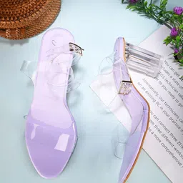 JM Looks Open Toe Block Heels-58