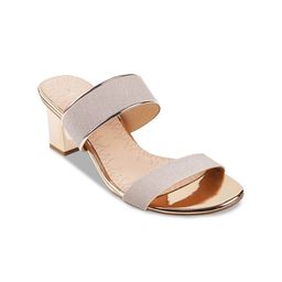 Metro Rose Gold Block Sandals-38