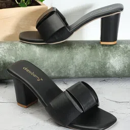 DressBerry Open Toe Block Heels-10