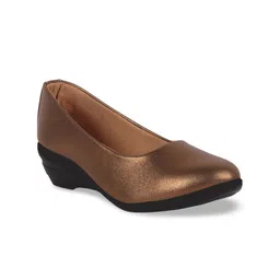 FAUSTO Textured PU Flatform Sandals-image-9