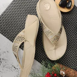 Carlton London sports Embellished Open Toe Flats-image-15