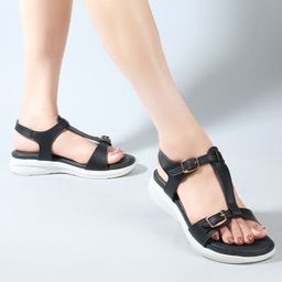 Carlton London Women Open Toe Flats with Buckles-14