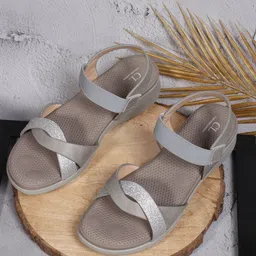 Carlton London Embellished Open Toe Flats-image-47