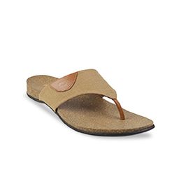 Metro Men Beige Leather Comfort Sandals-image-95
