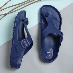 Carlton London Men Navy Blue Textured Flip-Flops-picture-33