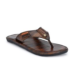 John Karsun Men Brown Comfort Slip On Sandals-image-92