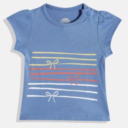mothercare Girls Striped Pure Cotton T-shirt-image-12