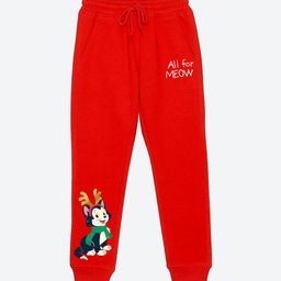 YK Disney Girls Graphic Printed Mid Rise Joggers-picture-13