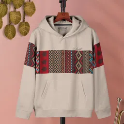 HELLCAT Girls Geometric Printed Hooded Pullover Sweatshirt-picture-2