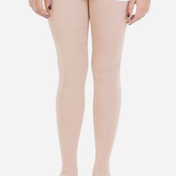 Bonjour Girls Beige Solid Anti Microbial Stockings-image-31