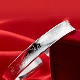 MYKI Women Silver-Plated Kada Bracelet-48