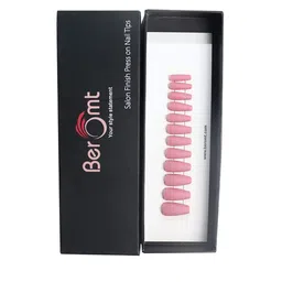BEROMT 12 Pcs Long-Lasting Premium Matte Salon Finish Press On Nails - Shade 517-image-79