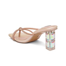 Sherrif Shoes Embellished Open Toe Block Heels image 2