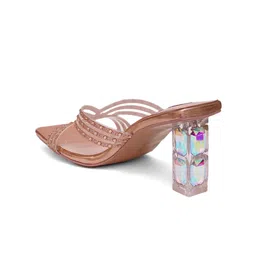 Sherrif Shoes Embellished Party Block Heels image 4
