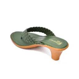 Padvesh Textured Open Toe Block Heels image 2