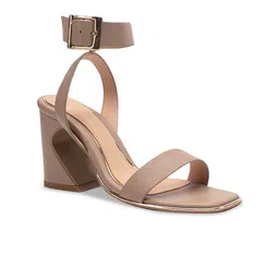 HEEL YOUR SOLE Open Toe Leather Block Heels image 4