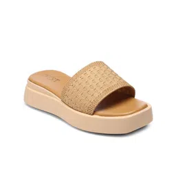 GNIST Textured Open Toe Flatform Heels image 4