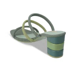 Metro Open Toe Block Heels image 3